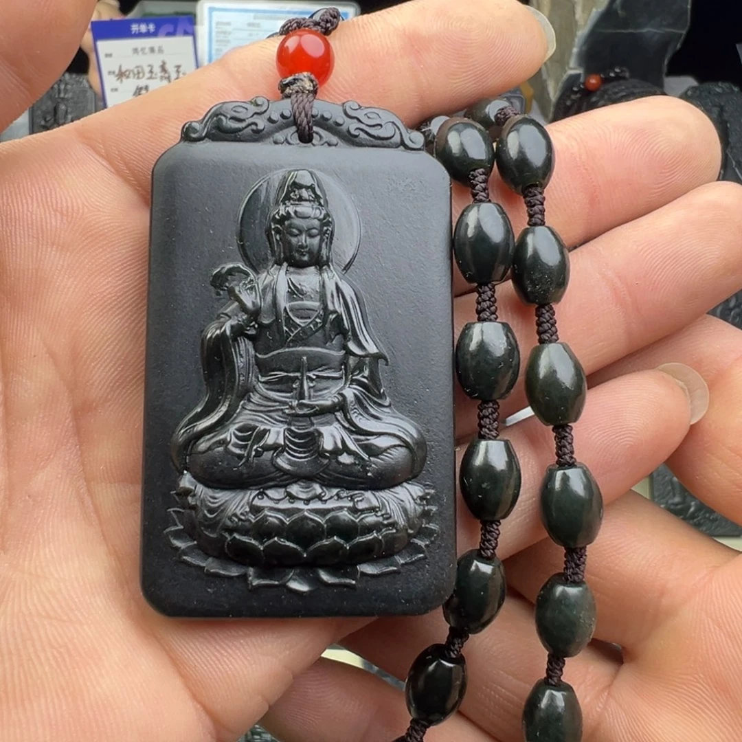 和田玉未镶嵌颈饰