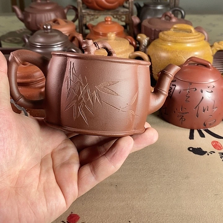 茶壶段泥紫砂的微瑕