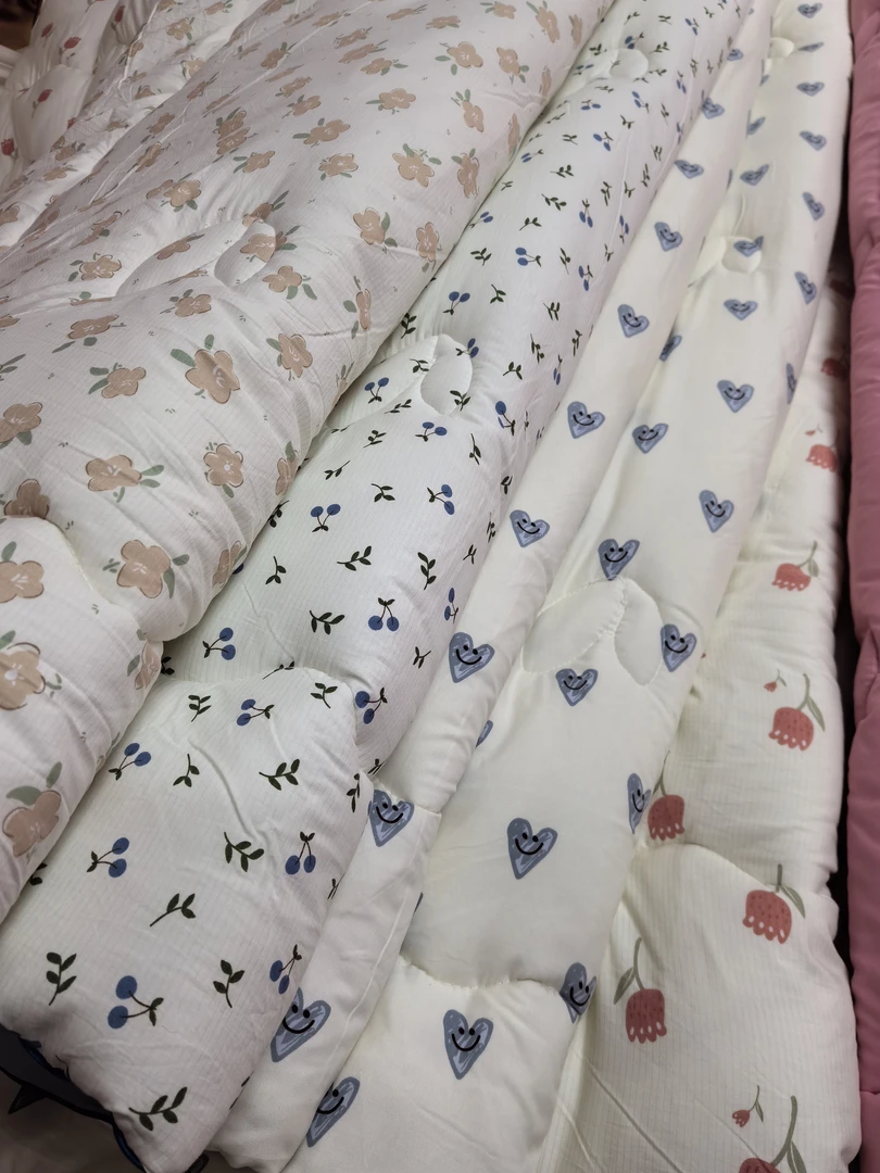 四季款小珠棉被子盖被印花四季空调被通用冬被绗缝