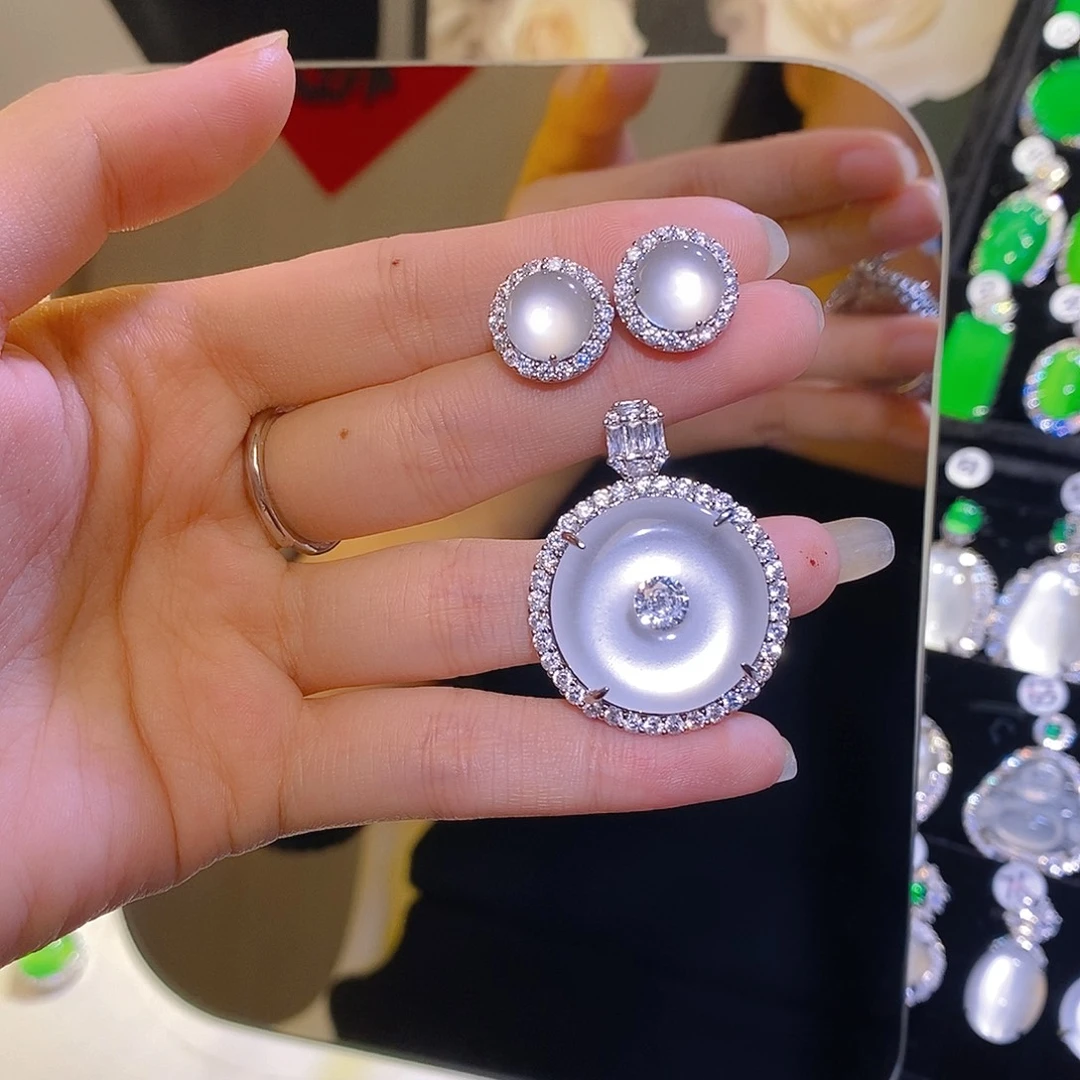 玛瑙/玉髓合金颈饰