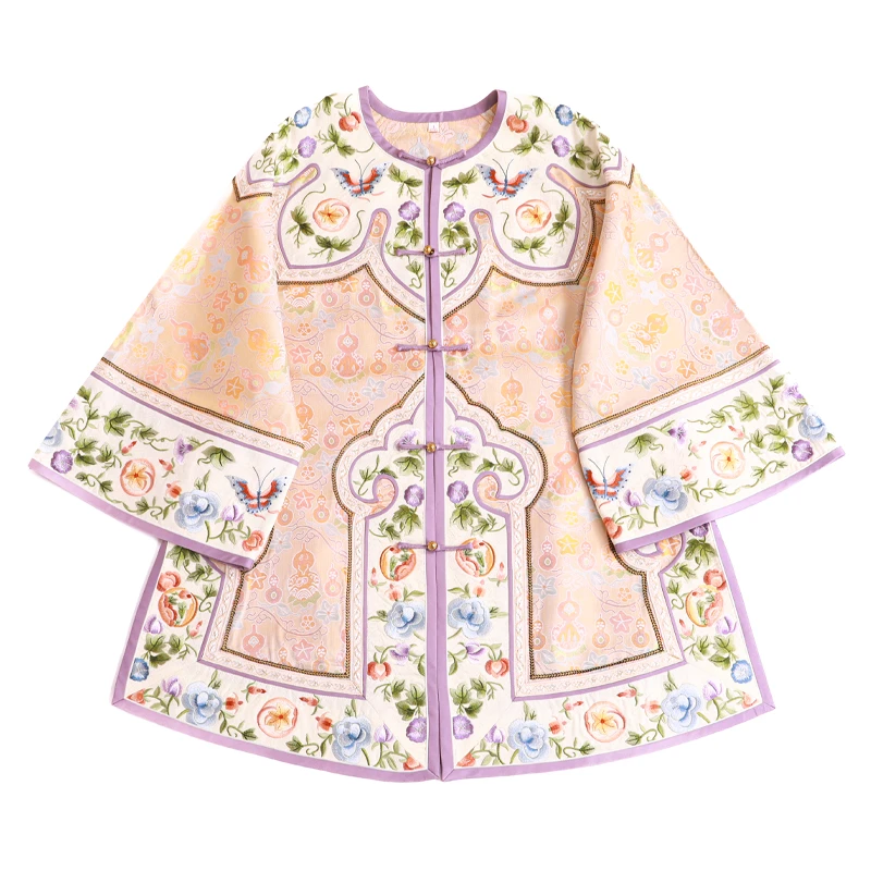 「晚风序夏」乐锦坊复古中国风手工原创设计感刺绣国潮女装汉服上衣