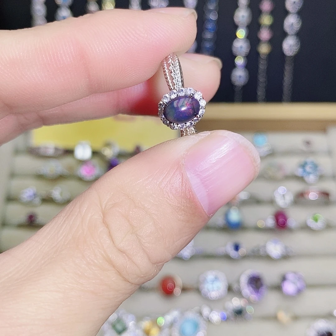 未镶嵌欧泊戒指589