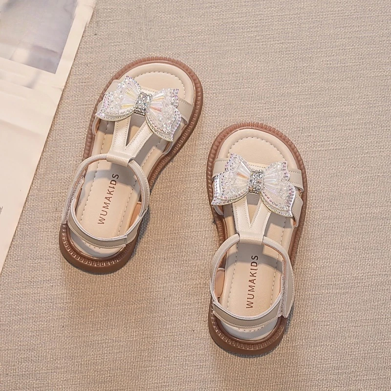 ABC女童凉鞋 2025夏季新款软底学生儿童洋气时尚中大童沙滩鞋韩版