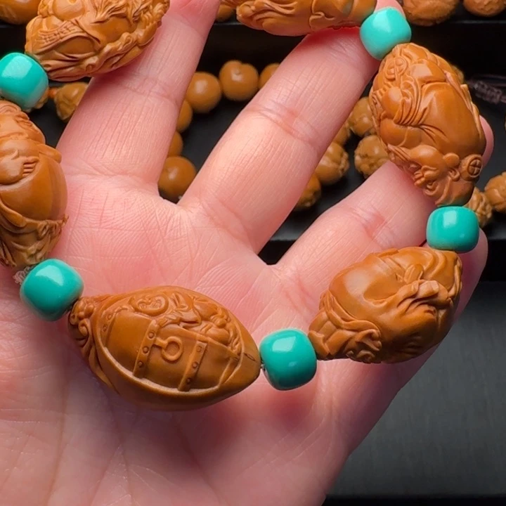 橄榄核手串/手链二**我五福临门