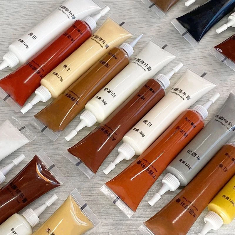 膏修漆膏家用修复补色膏笔木器大门木门地板木质器修补漆油色精
