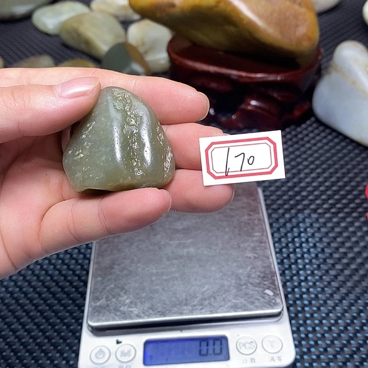 和田玉未镶嵌挂件170