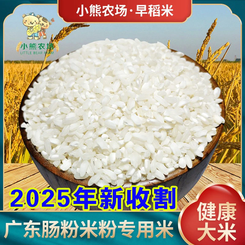 2025年新早稻米无粘性煮稀饭好吃的早籼米五斤装自家农场种植
