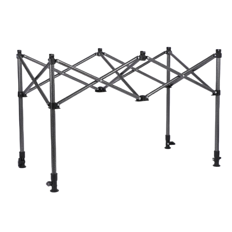 蛋卷桌支架可折叠升降伸缩聚拢加高桌脚野餐桌支撑架户外露营桌腿