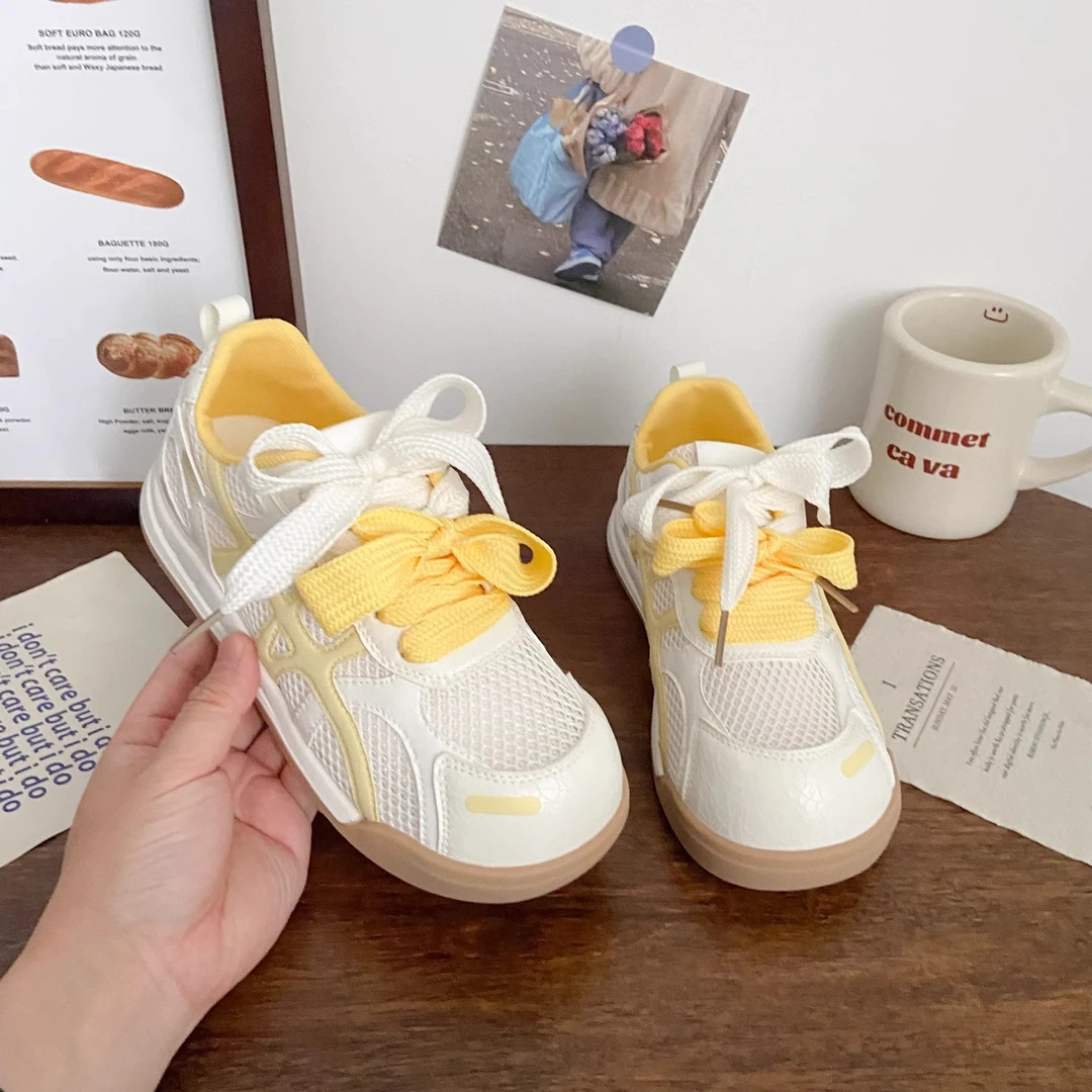 厚底德训鞋女2025夏季新款时尚鞋子百搭休闲运动鞋小众小白阿甘鞋