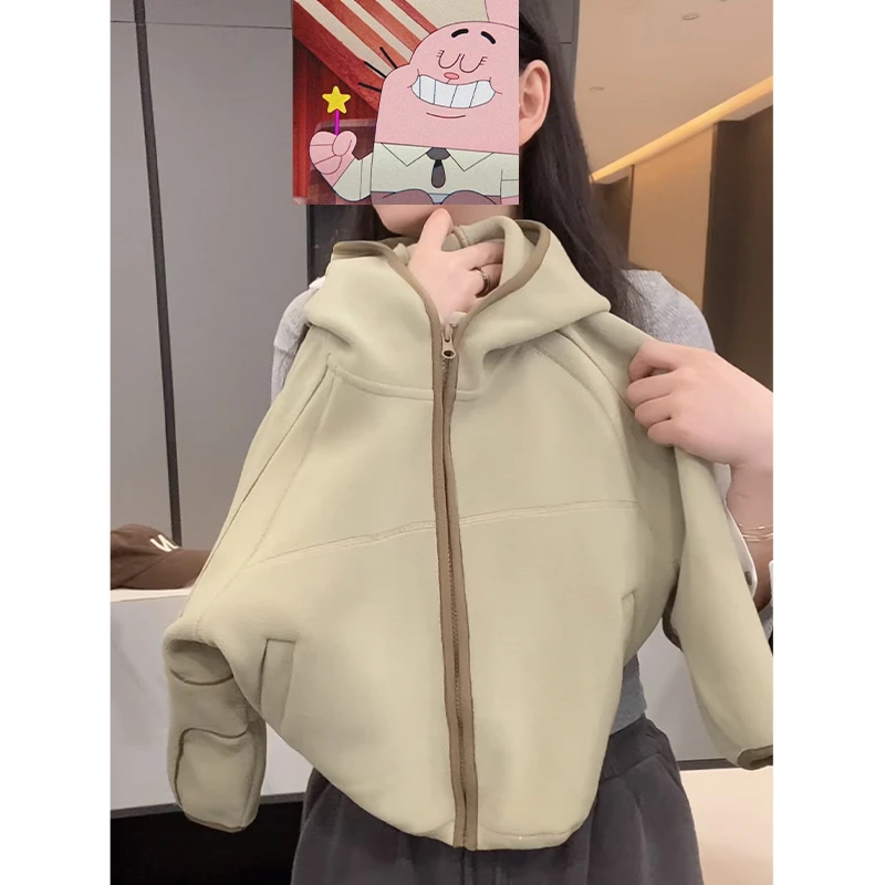 【小首尔】现货-qc5秋冬儿童包边休闲宽松日常连帽外套SJ4454