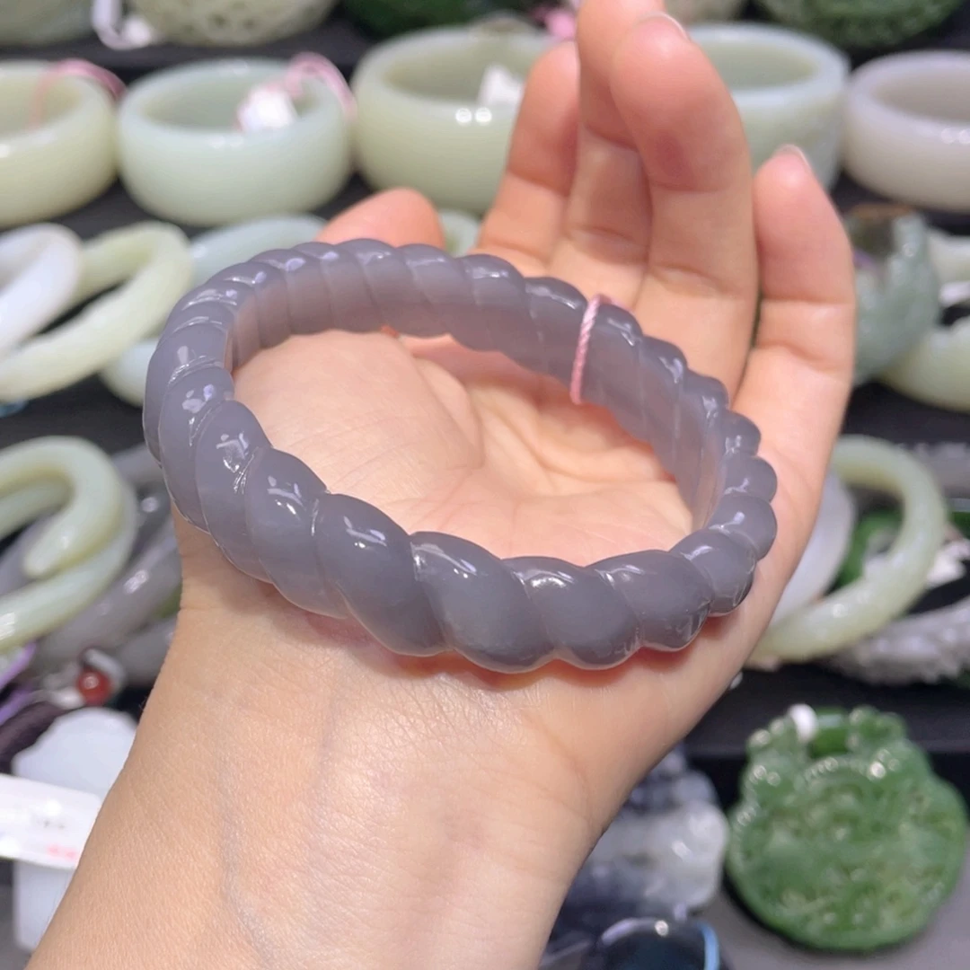 和田玉手镯未镶嵌26