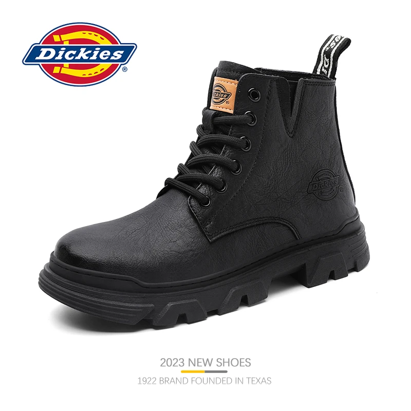 Dickies冬季款马丁靴男工装靴高帮男士靴子中帮鞋子潮鞋百搭男鞋