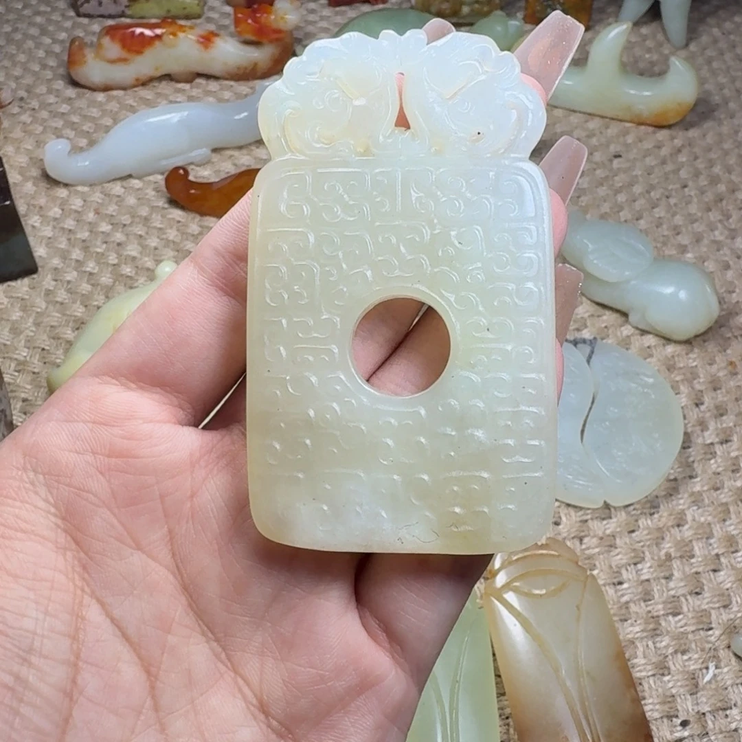 白玉菩提吊坠挂件