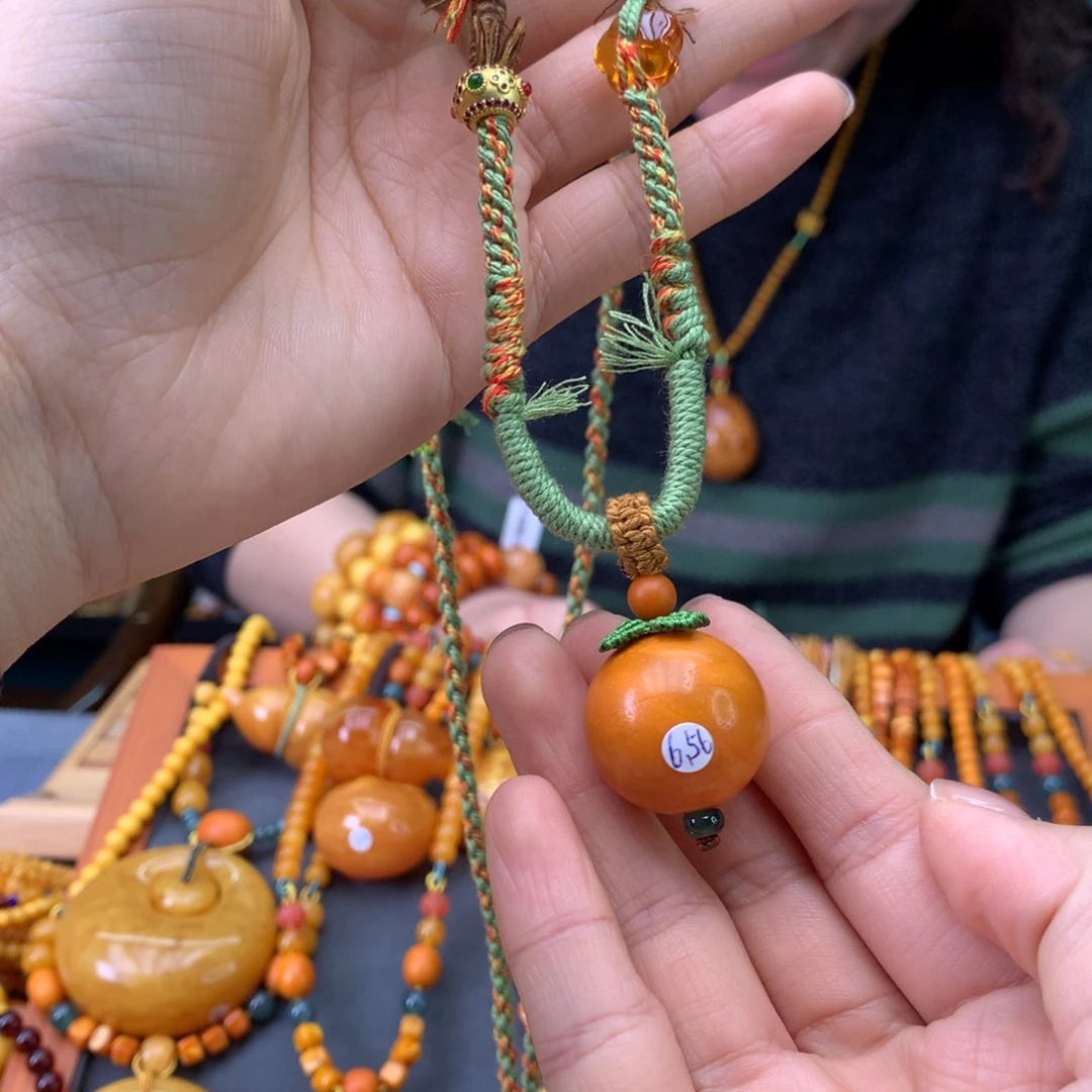 蜜蜡未镶嵌颈饰天然