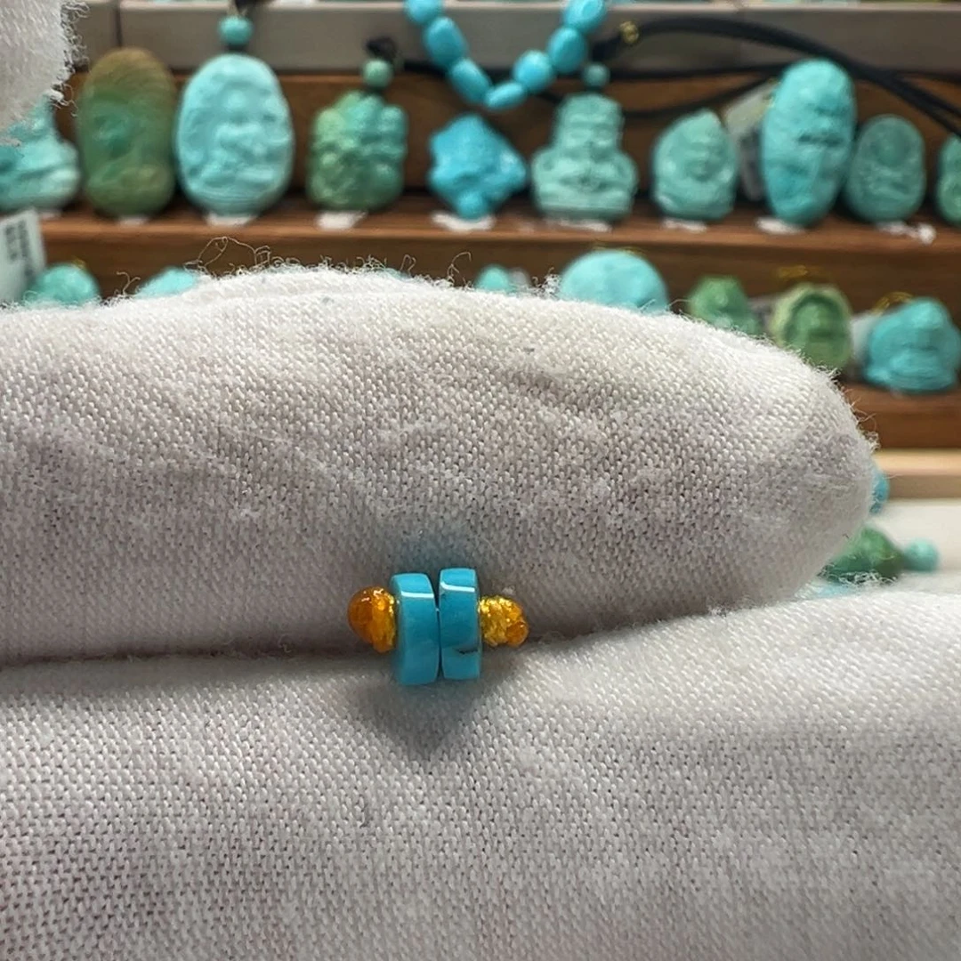 绿松石未镶嵌隔片5mm