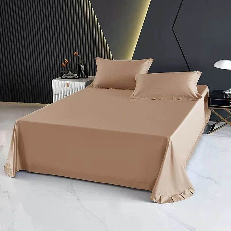 深卡其色-高精密织金宋锦三件套（枕套48*74cm两条+床单2.3*2.5米）