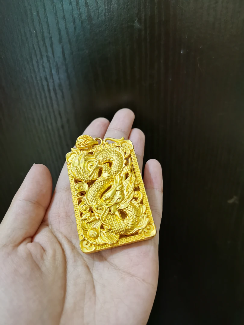 S42-中缅贸易龙行天下吊坠