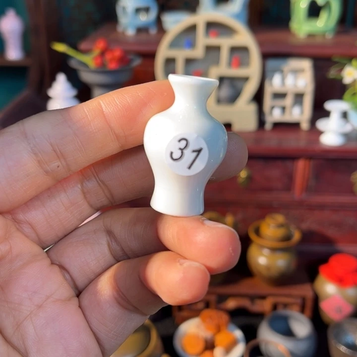 摆件微陶老王迷你花瓶