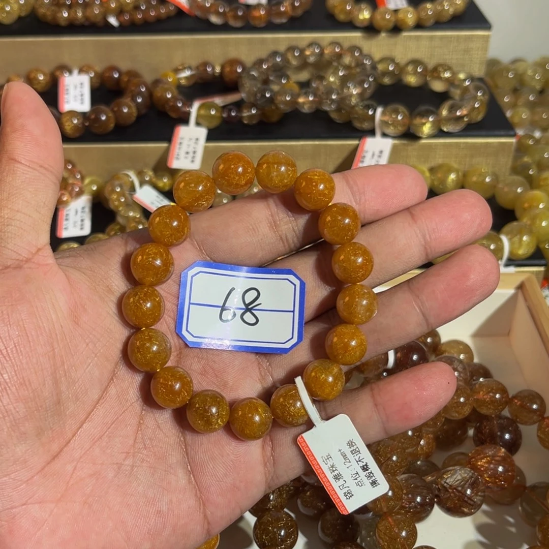 未镶嵌手链水晶蓝*花晶莹剔透