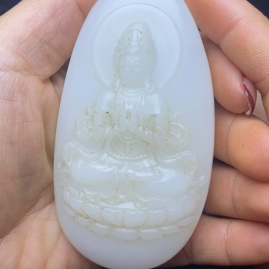 和田玉（糖玉）挂件未镶嵌