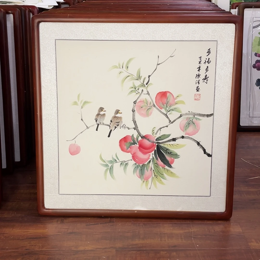 国画带框尺寸63*63厘米