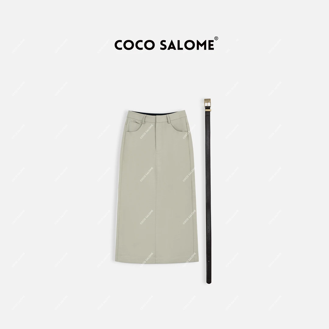 COCO SALOME⑥【南有佳木】早春新款气质时尚中长半裙3609