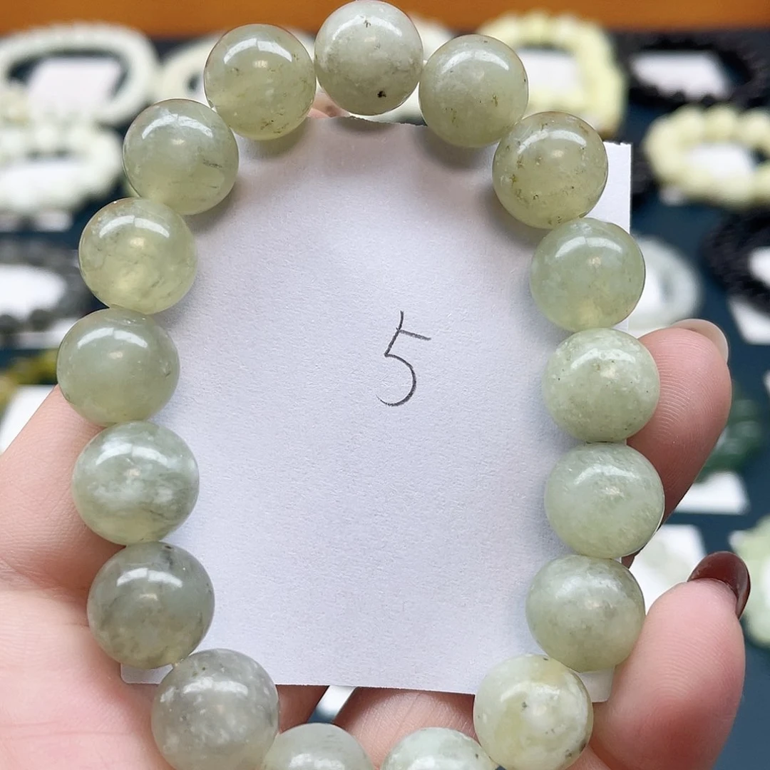 未镶嵌蛇纹石玉手链