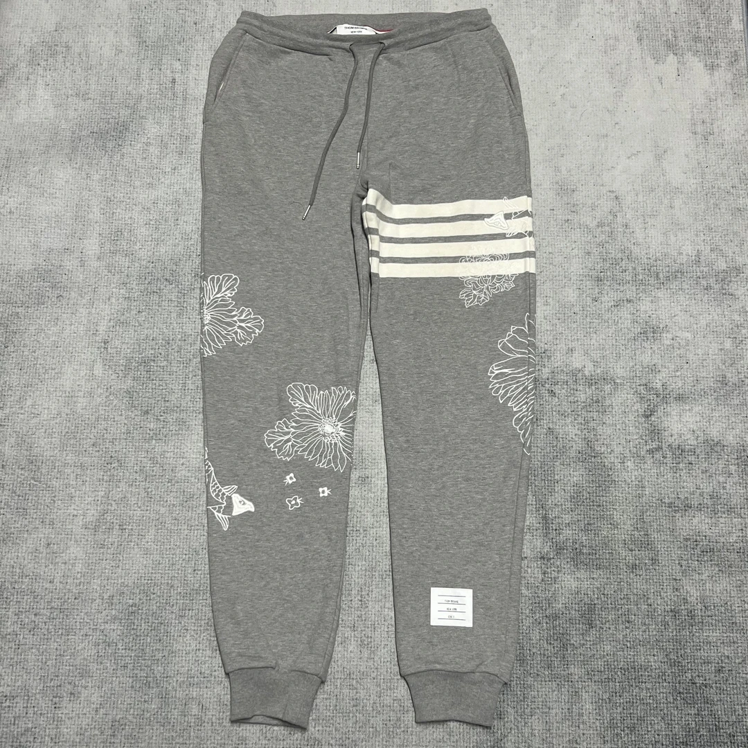 99新 THOMBROWNE 汤姆布朗/经典花卉刺绣四条杠/2码