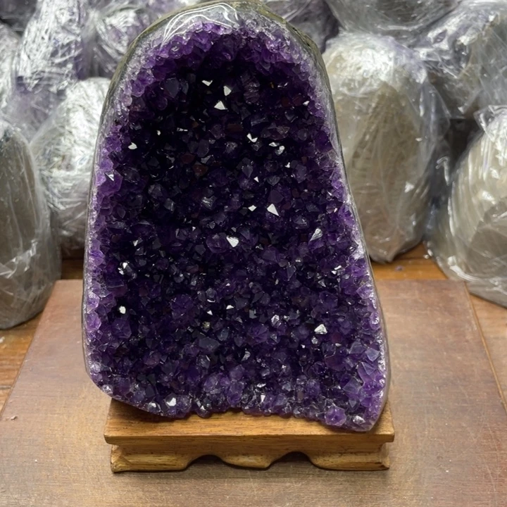 紫晶未镶嵌摆件紫晶