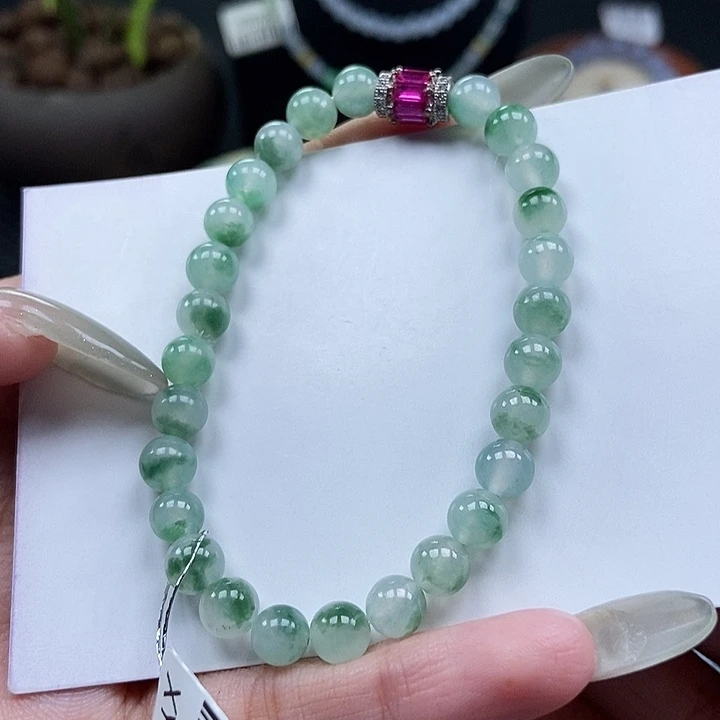 未镶嵌挂件翡翠珠链