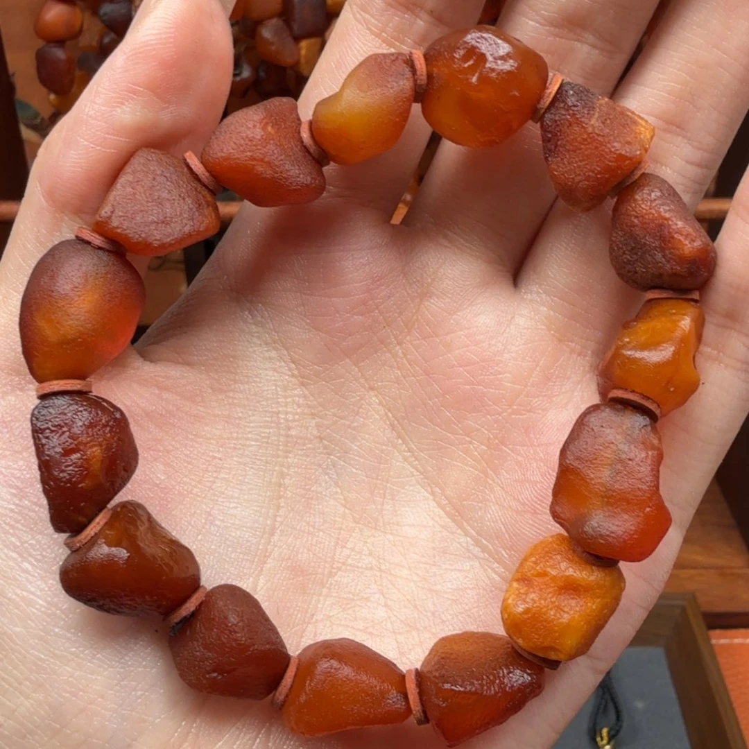 蜜蜡未镶嵌吊坠(赠链)