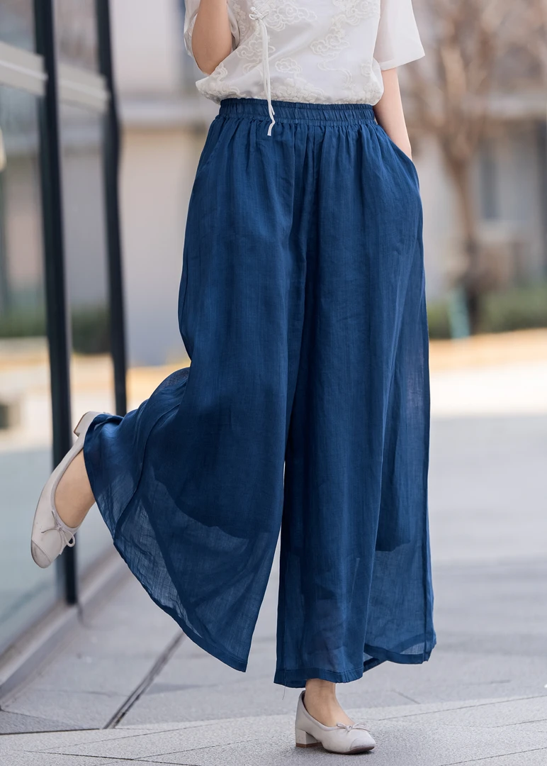 水墨江南-双层120支苎麻裤99037