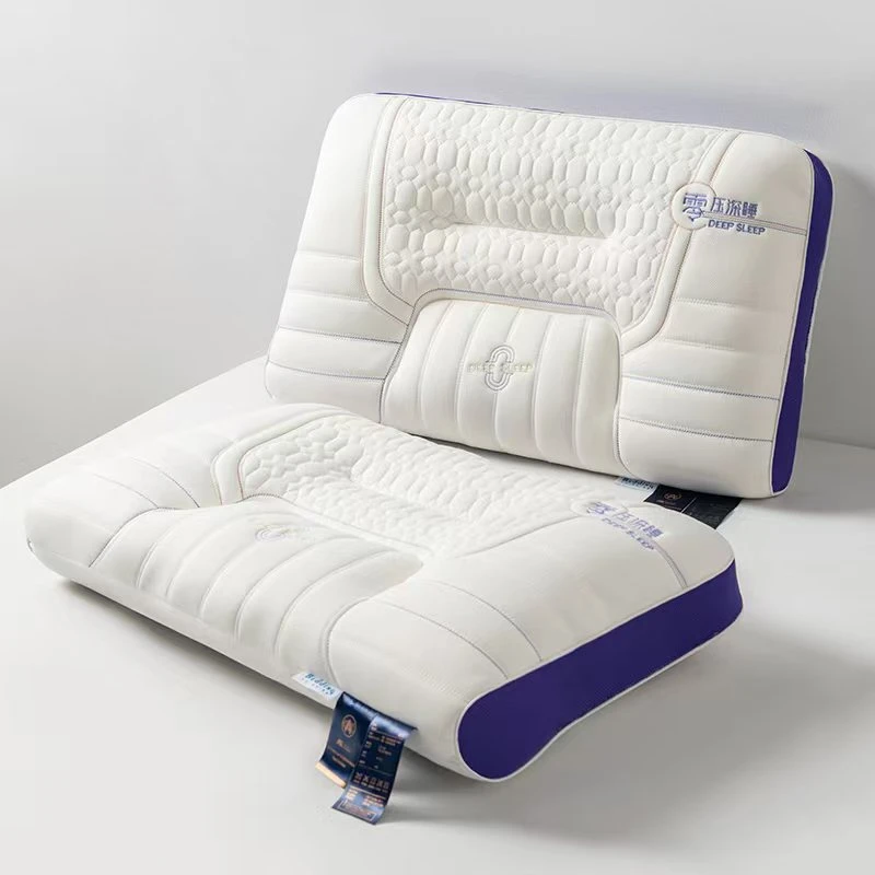 【明珠家纺】新款护颈助眠乳胶记忆按摩枕芯