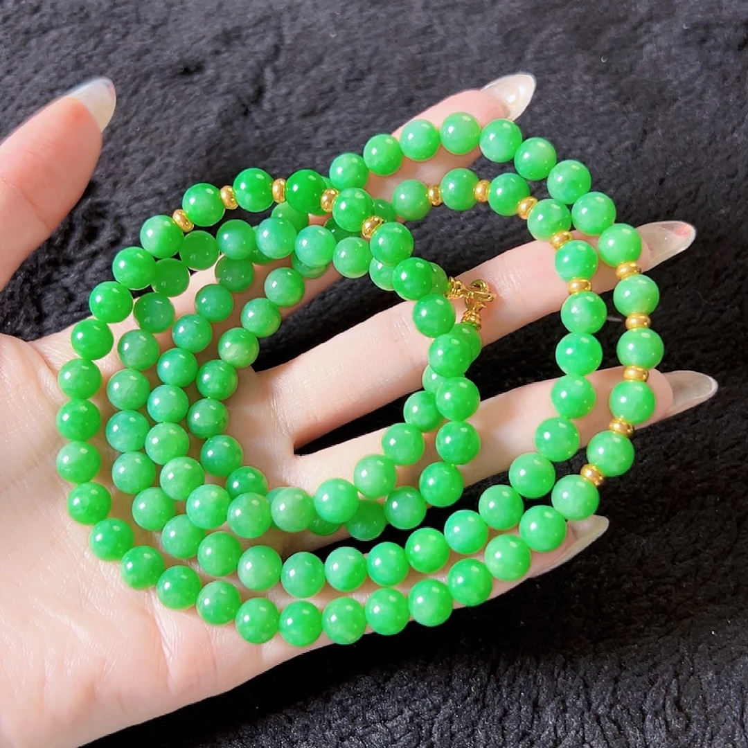 唐***姐翡翠18K金镶嵌颈饰签收后24小时鉴赏期，过时不退