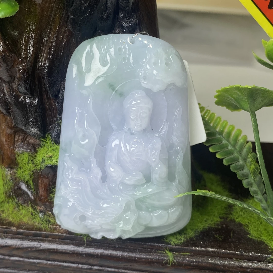 25623天然缅甸A货翡翠-佛