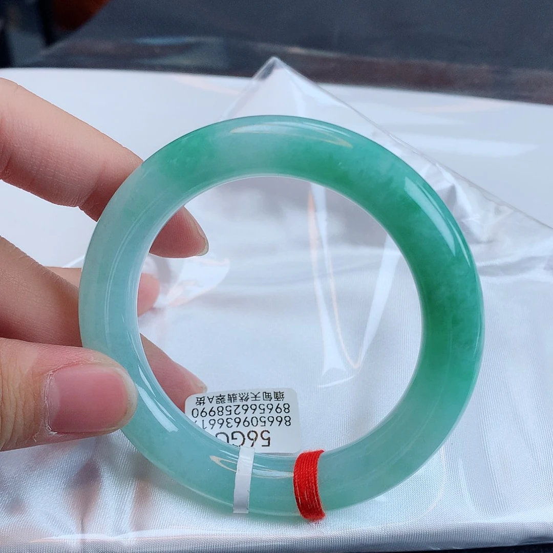 翡翠手镯未镶嵌天然缅甸翡翠A货手镯