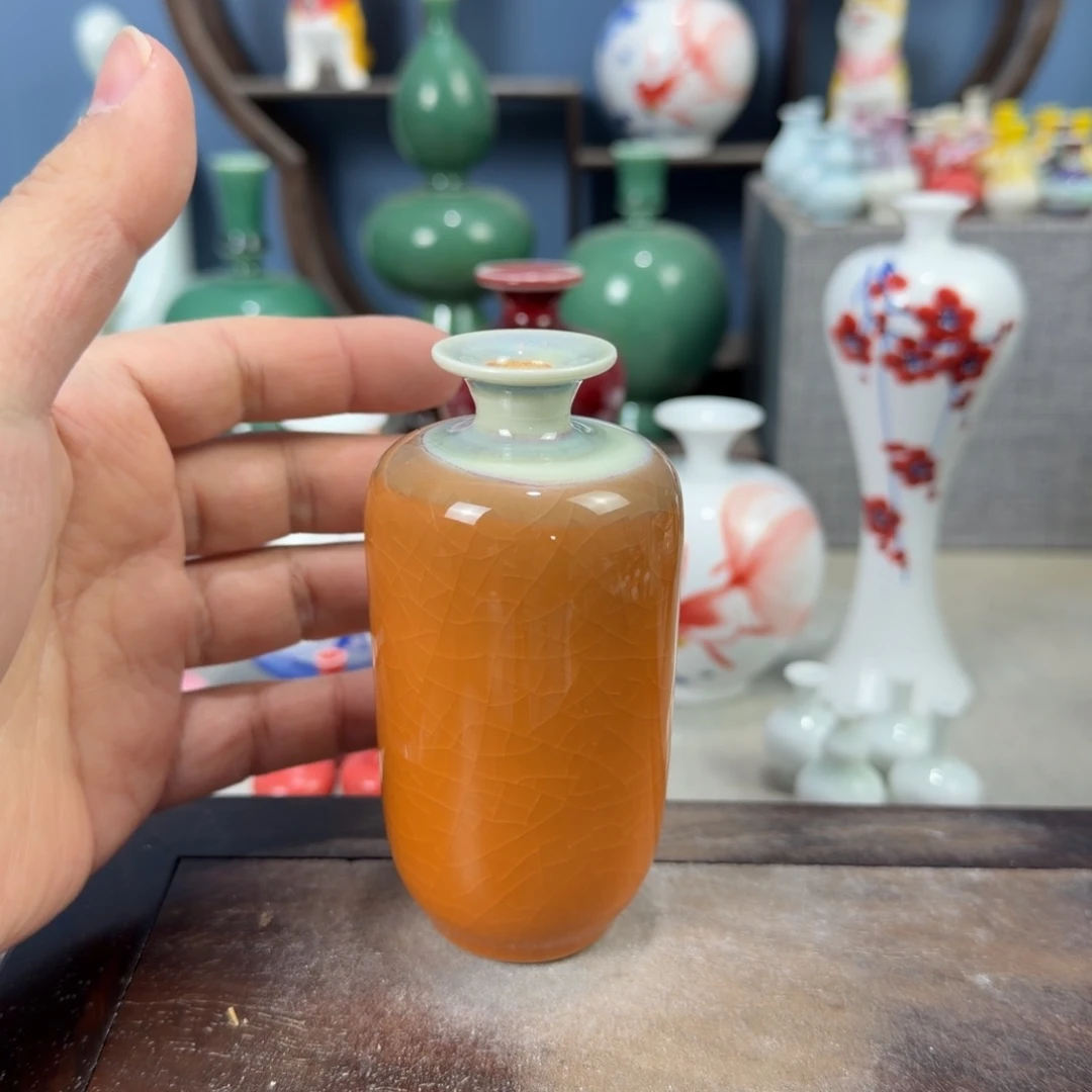 陶瓷手工小花器摆件
