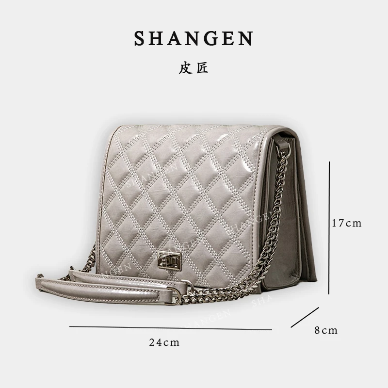 【尚恩CC】SK-92588-云灰-轻奢时尚女士新款单肩斜挎包