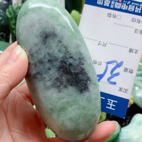 蛇纹石玉未镶嵌手把件