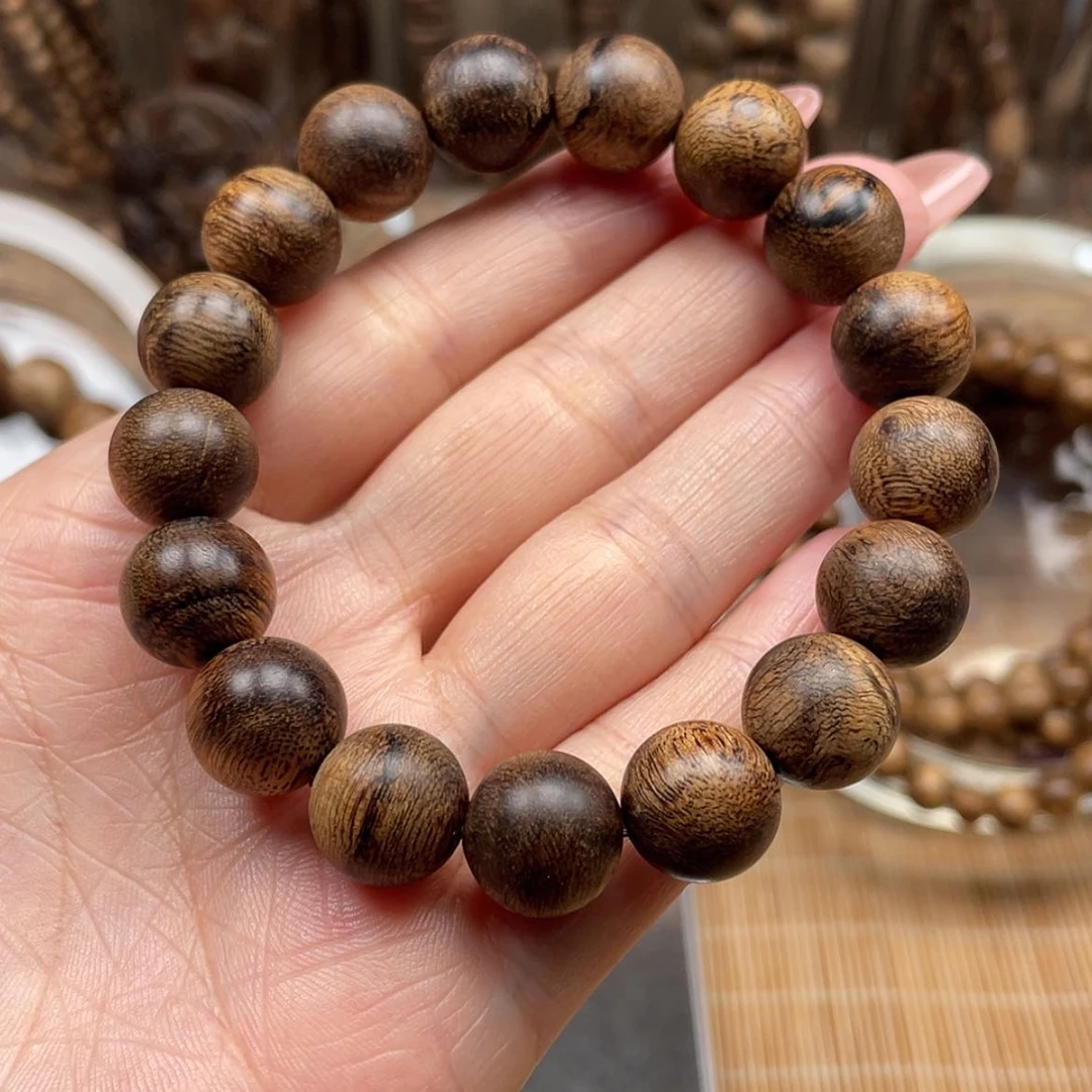 【闪购商品】沉香手串越南芽庄留疤白奇楠