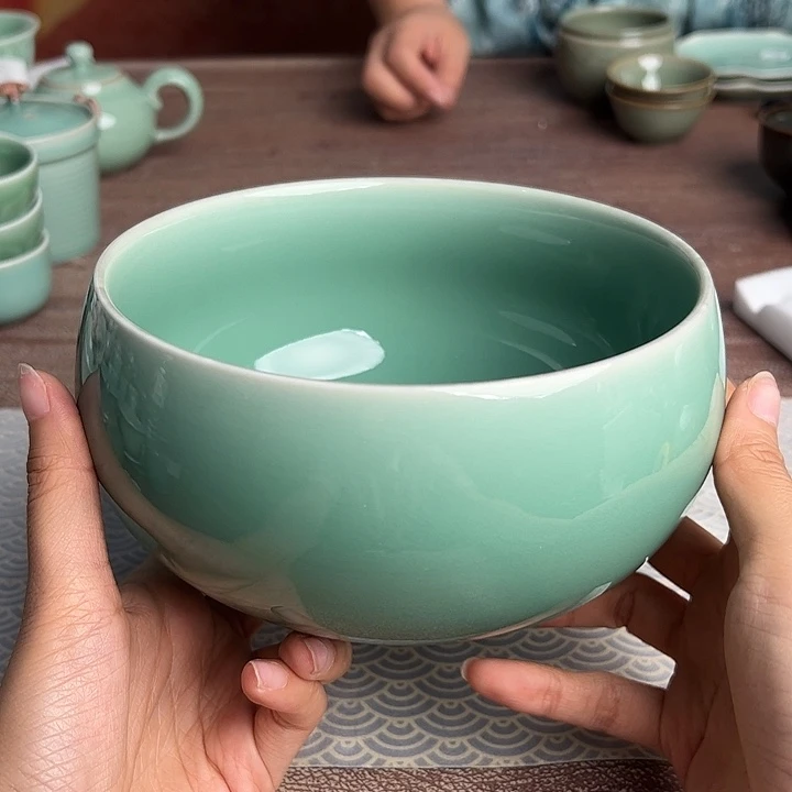 龙泉云间青瓷小米茶器