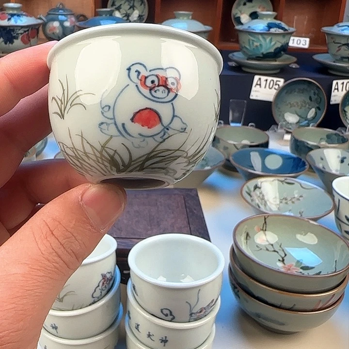 景德镇陶瓷陶瓷杯茶具