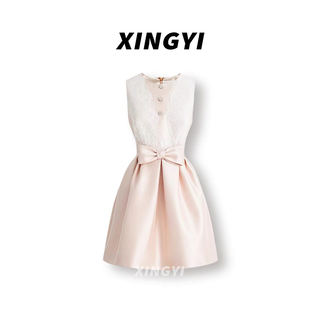 『XINGYI』露思同款高定新品蕾丝法式公主连衣裙XY9373