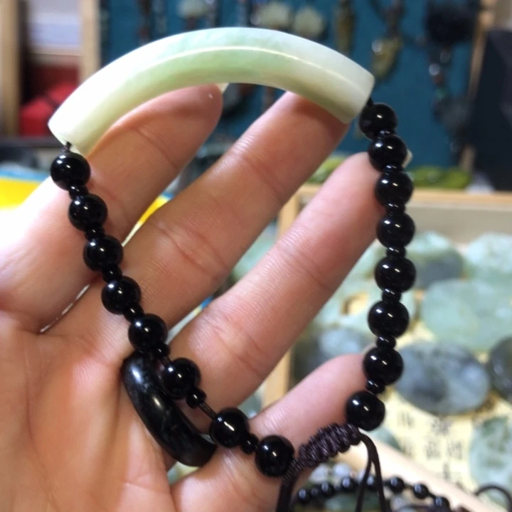 岫玉未镶嵌岫玉手链