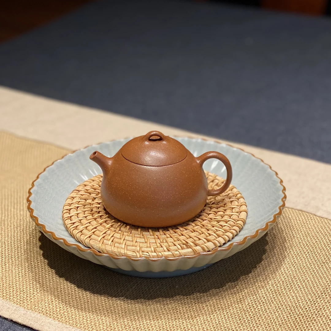 紫砂壶匏瓜壶精工原矿降坡泥110cc纯手工紫砂茶壶正宗紫砂壶