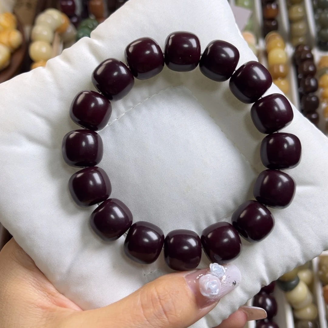 手串菩提根/象牙果车厘子黑红14