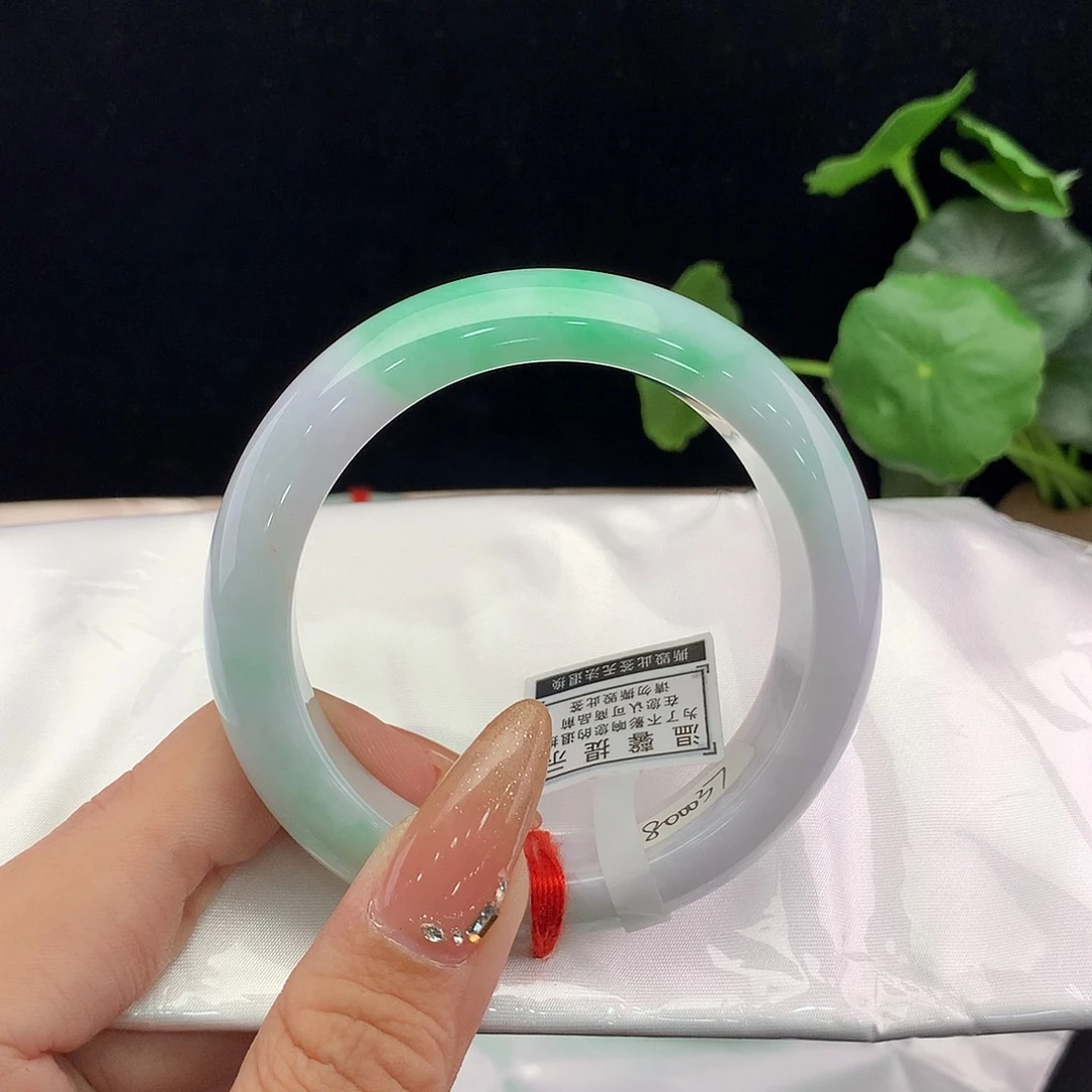 翡翠未镶嵌手镯正56