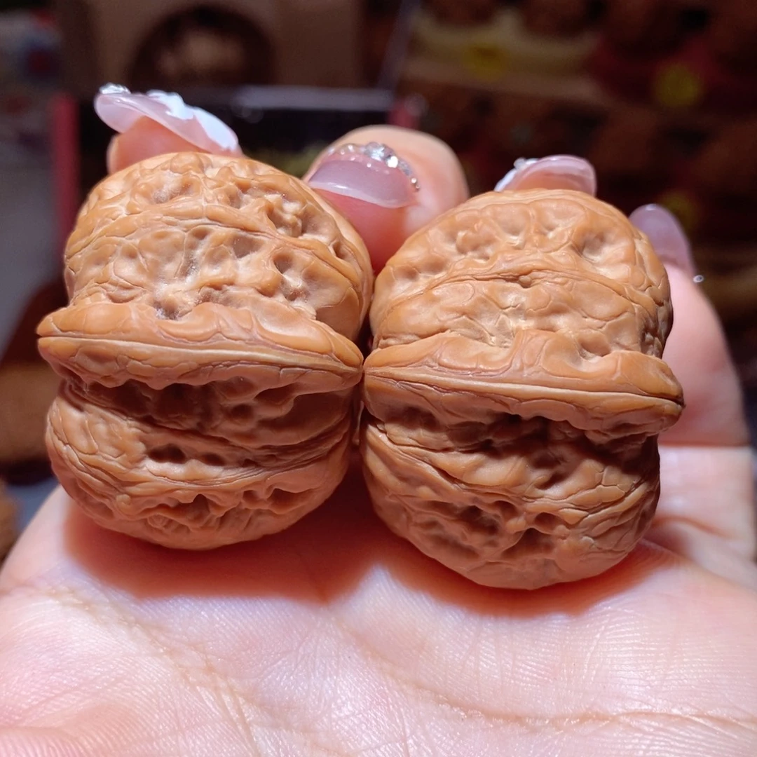 ****困把件文玩核桃38尺全品元宝