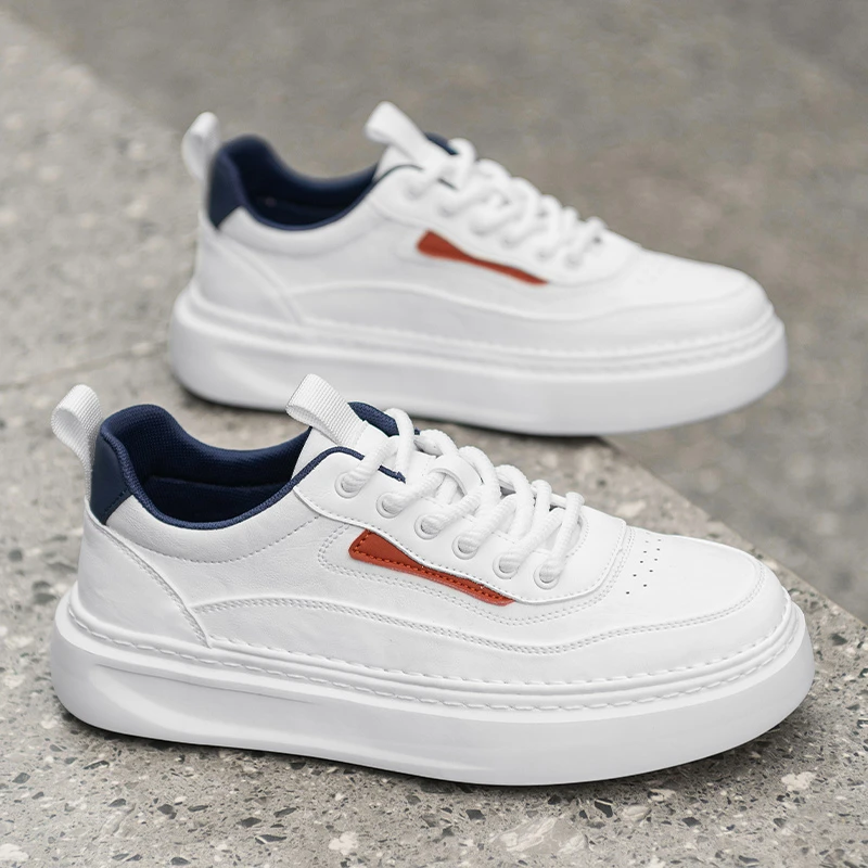 小白鞋男款2025新款男鞋百搭软底男式休闲鞋子男生板鞋ZS9C8503