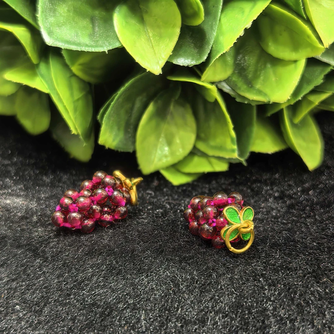 C11146【福嘟嘟珠宝】石榴石葡萄吊坠-送礼佳品-多样性只发一件